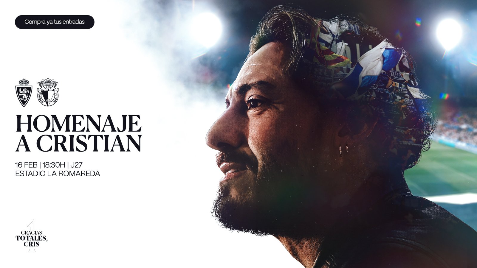 Ven a disfrutar del homenaje a Cristian Álvarez en el Real Zaragoza-Bu...